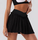 2026 Summer Tennis Short Skort Women Quick Drying High Waist and Abdominal Compression Lace Ruffles Yoga Golf Pleate Mini Skirt