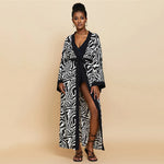 2026 Women Swimsuit Beach Cover Up dress Sleeve Kaftan Beach Tunic Long Pareos Bikinis Cover ups Summer Robe Plage Beachwear