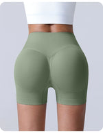 Cross-Back Yoga Shorts for Women - High-Waisted Tummy Control Fitness & Yoga Running Breathable Quick-Dry Shorts