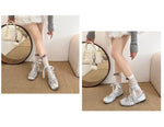 2026 Women Satin Ballet Shoes Breathable Lightweight Ribbon Lace Up Non Slip Square Toe for Office Summer Daily All Season Wear