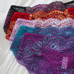 5pcs/pack Embroidery Floral Sexy Women Panties Breathable Comfort Sexy Lingerie Elegant Lady Briefs Multi Color Female Underwear