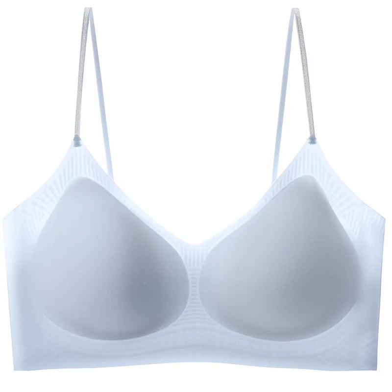 2026 Summer Seamless Ultra-Thin Ice Silk Bra Women Sexy Push Up Bra Intimates Wireless Bralette Underwear Brassiere