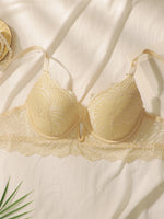 2024 New Women's Latest Production And Sales Pull Gathering Lace Underwear And Underwear Set U093