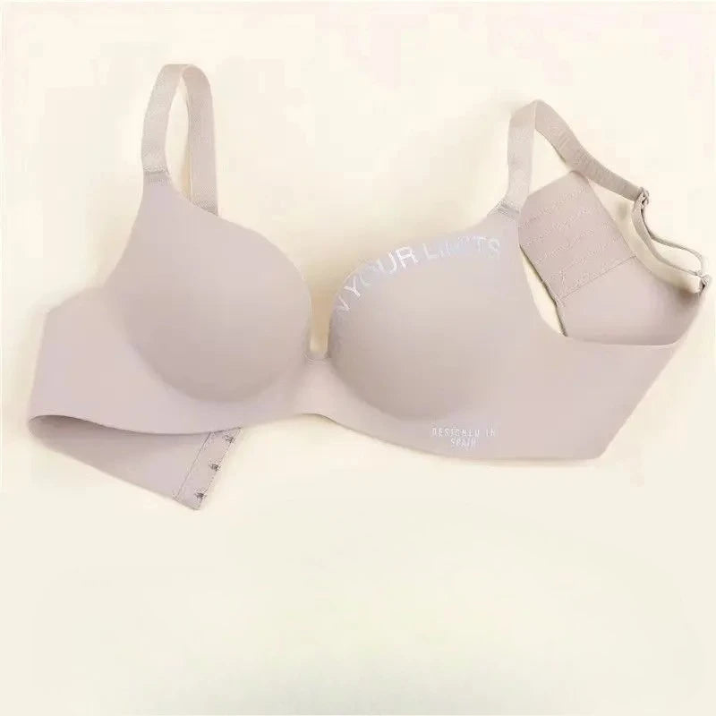 Women Print Seamless Bra Sexy Lingerie Floral Push Up Bras One-Piece Underwear 2026 Bralette No Steel Rings Gather Brassiere