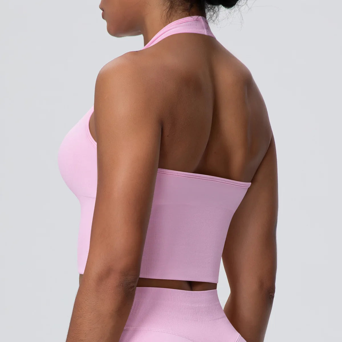 Gym Tops Women Halter Top Gym Vest Woman Sexy Backless Push Up Sport Bras Running Vest Workout Tops Activewear Yoga Fitness Vest