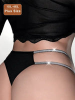 1pcs Plus Size 1XL-4XL Sexy Women Panties Breathable Comfortable Lady Briefs Elegant Sexy Lingerie Lady Briefs Black Underwear