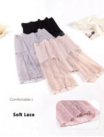 60-115 KG Plus Size Safety Short Pants Summer Women Seamless Underskirt Shorts Anti Rub Thigh Boyshorts Sexy Lace Women Boxers
