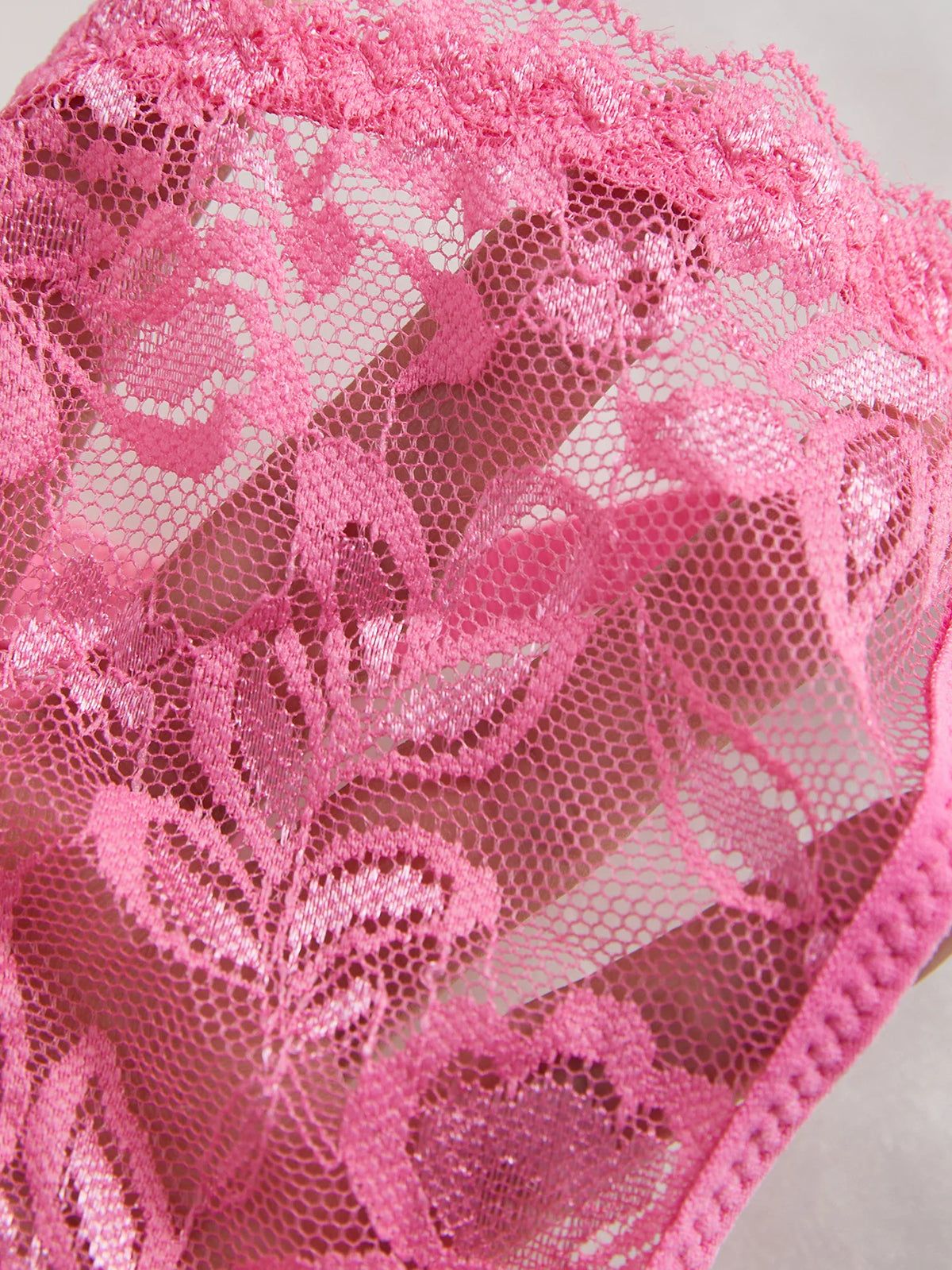 3Pcs/Set Women Sexy Floral Lace Thong Panties Low Waist Hollow Lace Sexy Lingerie Adjustable Thin Strap Underwear