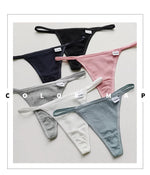 CottonSexy Women's Panties Simple Thongs Lingerie Briefs Female Underwear Sports G-Strings Hot T-Back Breathable Underpants