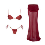 3Pcs Diamond Swimsuit With Pants Sexy Women Swimwear Micro Bikini Female Push Up Swim Suit Bandeau Biquini Beachwear Bathingsuit