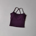 Women's Slim Fit Nude Sports Bra Yoga Fitness Vest Skin Friendly Pilates Top Beautiful Back Design Suspension Yoga Fitness Top