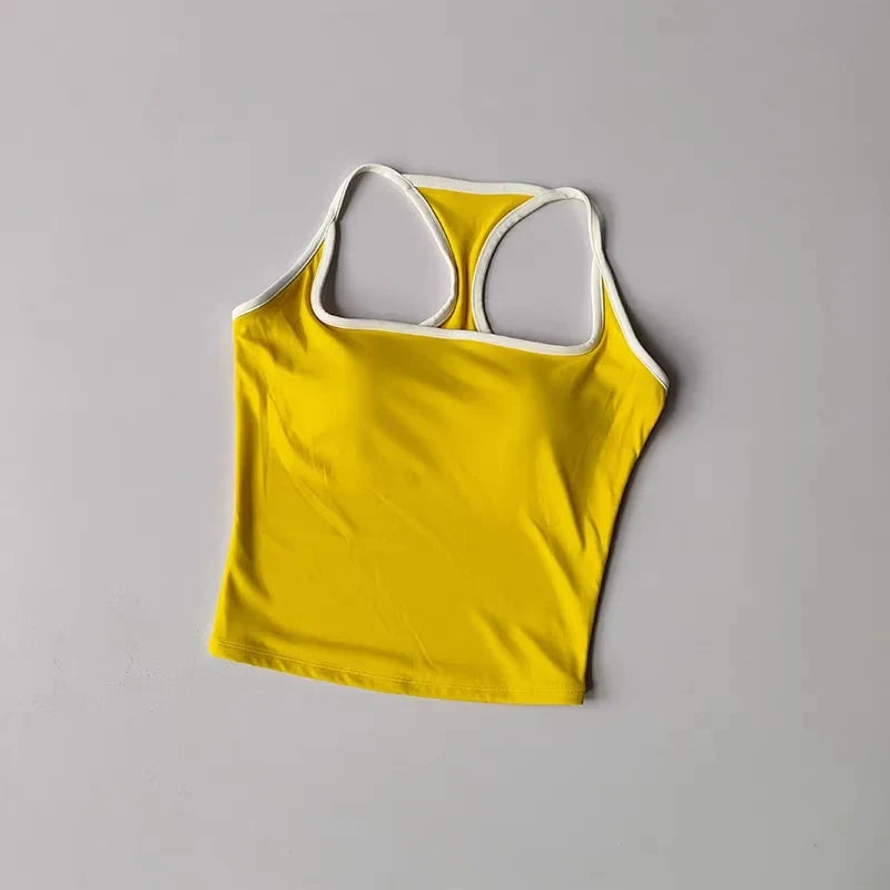 Women's Pilates Tank Top Push-Up Sports Bra Hollow Breathable Fitness Bras Gym Yoga Vest Sexy Running Tops Sportswear