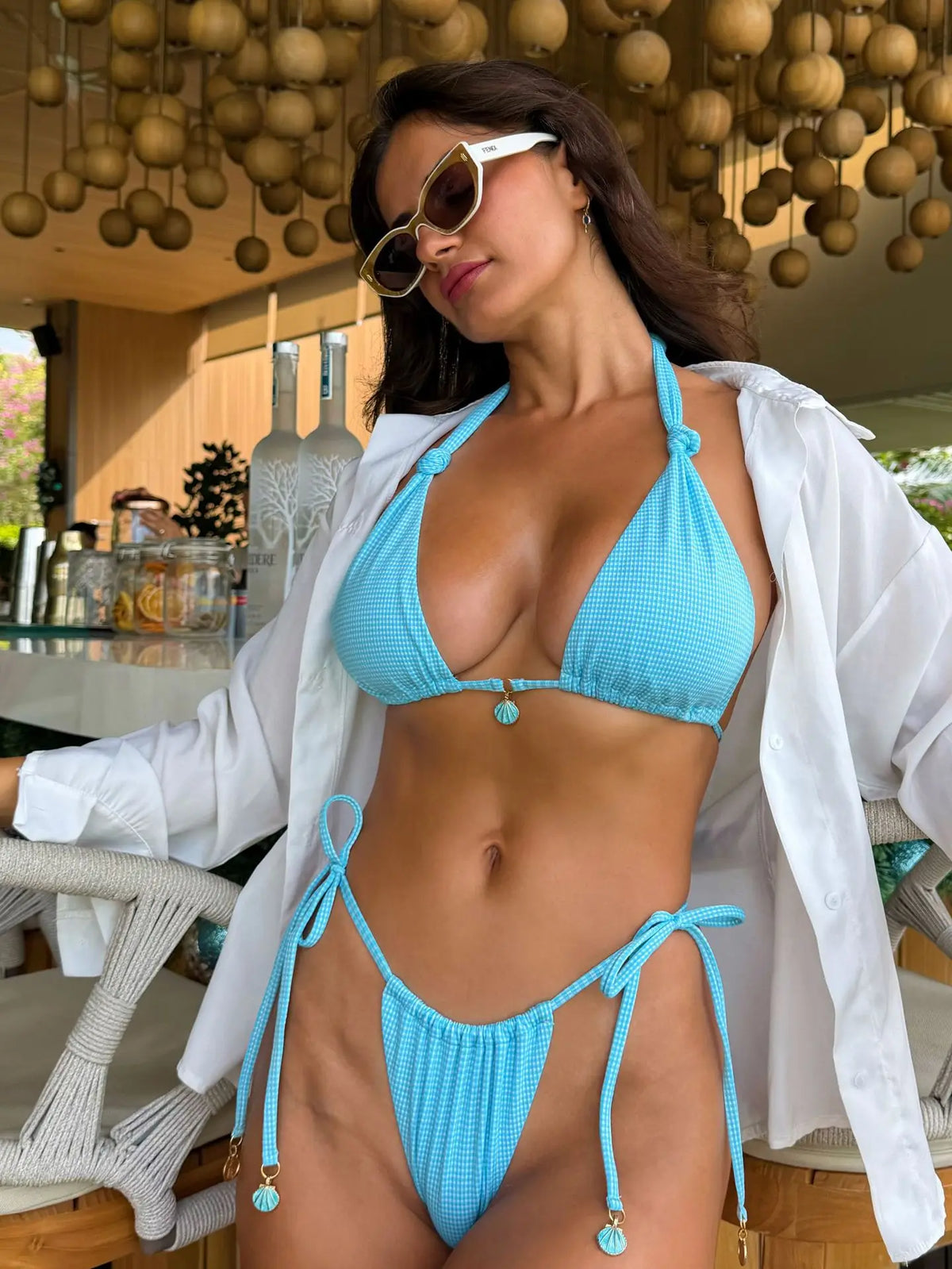 Sexy Bikinis Triangle Micro Swimwear 2026 Women Bathing Suit Pleated Blue Swimsuit Females Bikini Sets Brazilian Thong Biquinis