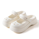 Fashion Mary Jane Garden Shoes Woman Platform Slippers Cute DIY Thick Sole Girls Summer Indoor Beach Slides Ladies Footwear