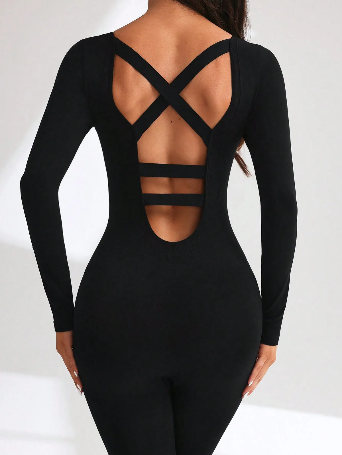 Women Yoga Jumpsuits Workout Long Sleeve Sport Jumpsuits