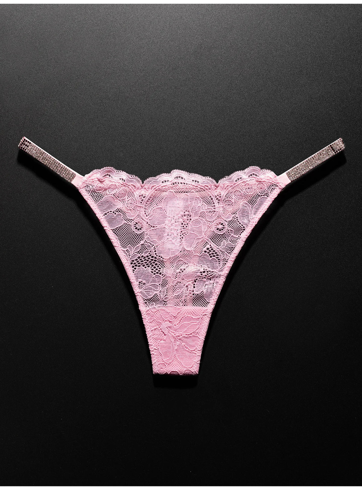 Lace Sexy Girls Women Panties Seamless Underwear Rhinestone G String Letter Transparent Thong For Female Low Rise Ladies Briefs