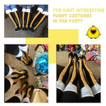 Women Thigh High Stockings Chicken Feet Print Long Socks Over Knee Socks Funny Novelty Socks Cartoon Animal Paws Stockings