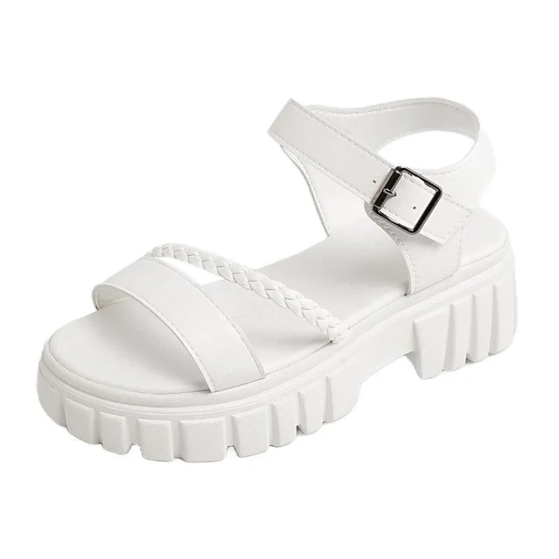 Women Elegant Sandals 2026 New Summer Outdoor Designer Shoes Women Casual Fashion Bottom Platform Sandals Sandalias De Mujer