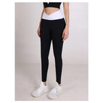 Spliced V-shaped Waist Sportwear Yoga Pants for Women 2025 Training Gym Clothes Wrap Tights Leggings Female Clothing