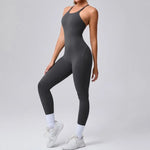 Women's Yoga Jumpsuits Sports Fitness Hip-lifting Cross Beauty Back Adjustable Straps One-piece Training Workout Gym Bodysuits