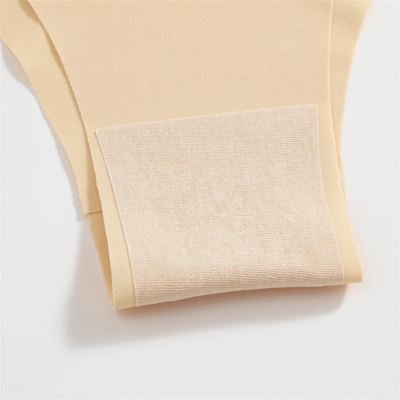 3PCS Seamless Brazilian Panties Ultra-thin Maillard panties Women Ice Silk Underwear Sexy Panty Low Waist G-string Female Solid