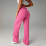 STOUREG High Waisted Yoga Pants for Women, Loose Wide Leg Workout Trousers with Pockets for Running and Outdoor Exercise