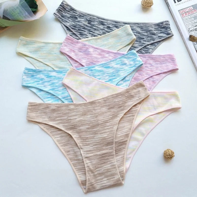 3Pcs/Set Women Panties Low Rise Briefs Seamless Underwear Female Underpants Comfort Strench Panties Sexy Lingerie S-XL