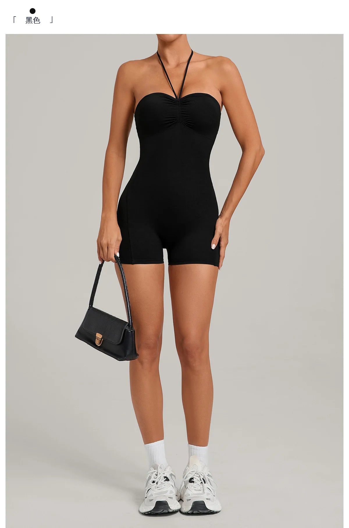 Outdoor Backless Yoga One Piece Suit Women Multiple Wearing Methods Sleeveless Slim Fit Pocket Stretch Sports Fitness Jumpsuit
