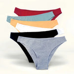 6Pcs/Set Women's Panties Cotton Briefs Underwear Female Underpants Low Rise Underwear Sexy Lingerie Soft High Cut Pantie