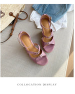 Women’s Sandals Cowhide Shoes Thick Platform Heel Sandals Elegant Lady Summer Apricot High Heel Peep Toe Buckle Sandals
