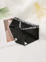 Women's High Waist PantiesLetter Elastic Waistband Soft Ribbed Fabric Comfortable Briefs for Daily Wear women bra K2809