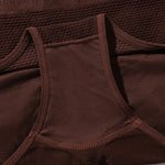 Women Waffle Knit Panties High Waist Seamless Underwear Rhombus Jacquard Tummy Control Briefs Daily Wear Ladies Underpants M-XL