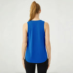 Women's Sleeveless Sports Top Quick Dry Running Fitness Yoga Vest Loose Fit Breathable Pilates Gym Cover Up Shirt