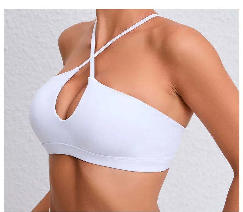 Women's Yoga Bra - Running Cross Back Breathable Naked Feel Sports Fitness Brafor Yoga Running Gym Top