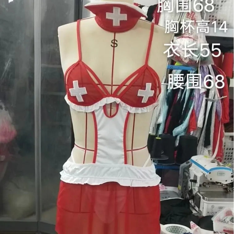 2025 European & American New Style Women's Nurse Costume Role-Play Erotic Cosplay Set