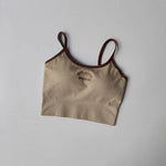 Women's sports bra, color blocked small sling , fixed cup fitness bra, running bra, acceleration, dry training, yoga.