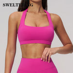 U-Neck Sports Underwear Women Yoga Bra Fitness Top Gym Workout Underwear Female Breathable Yoga Bras Roupas Feminina Yoga Tops