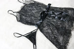 5XL Plus Size Women Sexy Lingerie Erotic Babydoll Underwear Lace See Through Dress with Panties Set Porno Costumes Sleepwear