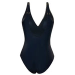 Oval One Piece Swimsuit Female Swimwear Women Patchwork Bathing Suits Summer Beach Wear Tummy Control Monokini Swimming Suit