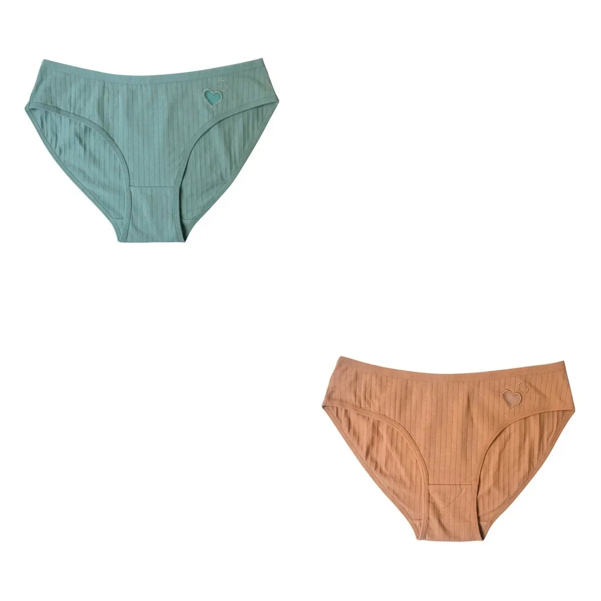 2Pcs/Set Cotton Panties For Women Briefs Low Rise Seamless Underwear Female Underpants Comfort Sexy Lingerie M-XL