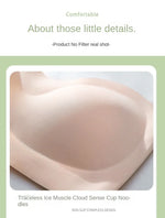 Summer Ice Silk No Trace Strapless Underwear Women Small Chest Gathering Non-slip Not Drop Breast Invisible Bra Cover Wipe Chest