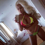 DEKA Push Up Micro Mini Colorful Bikini Set Women Swimsuit Halter Swimwear Female Brazilian Bathing Suit Swimming Beach Wear