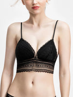 French Invisible Underwear Women wire Free bralette Thin backless Lingerie U-shaped Large low Open Back Beauty Bra