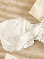 Ruffled Frill Knotted Bandeau Bikini Women Swimwear Female Swimsuit Two-pieces Bikini Set Strapless Bathing Suit Swim Beach Wear