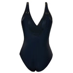 Oval One Piece Swimsuit Female Swimwear Women Patchwork Bathing Suits Summer Beach Wear Tummy Control Monokini Swimming Suit