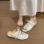 Fashion Crisscross Straps Women Slippers Summer Outdoor Casual Slippers Fashion Round Toe Ladies Shoes Novelty Solid Color Shoe