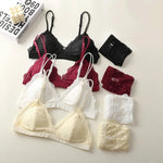Women Lace Bra And Panties Set Embroidery Lace Bralette Underwear Set Push Up Brassiere Low Briefs Female Sexy Lingerie Set