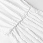 Women Solid Color Asymmetrical Halter Neck Dress Ruched Backless Mini Bodycon Dresses for Party Beach Club Streetwear