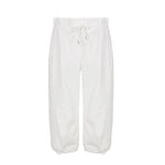Summer women's elastic waist casual workwear low-rise mid-pants comfortable woven pants