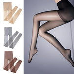 Ultra-Thin Pantyhose Skinny Legs Tights High Elastic Summer Tights Black Nude Gray Stockings Summer Women Sexy Foot Step Sheer